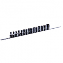 фото анонса Набор головок торцевых на планке TOPTUL 1/2" 15ед. 8-24мм GAAQ1602U интернет магазин Metizmarket