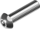 фото анонса Винт полукр. гол. внутр шестигр INBUS М8*25 кл.10.9 (цб) ISO 7380 интернет магазин Metizmarket