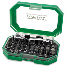 фото анонса Набор биты + трещотка TOPTUL 1/4" 35ед. GACW3504 интернет магазин Metizmarket