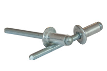 фото анонса Заклепка вытяжная с плоским буртиком DIN7337 5×25 Al/St   интернет магазин Metizmarket