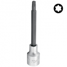 фото анонса Бита с торцевой головкой TORX TOPTUL T55 L140мм 1/2" с отверстием BCVA1655 интернет магазин Metizmarket