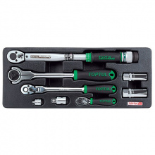 фото анонса Набор трещеток в ложементе 8 ед. TOPTUL GCAT0803 интернет магазин Metizmarket