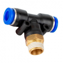 фото анонса Штуцер для шланга пластиковый Т-образный 8мм*3/8" AIRKRAFT SPB08-03 интернет магазин Metizmarket