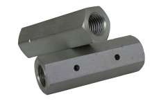 фото анонса Гайка шестигранная с двумя отверстиями DIN 1479 M16 сталь  цб интернет магазин Metizmarket