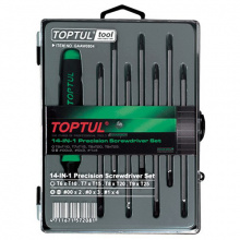 фото анонса Набор отверток для точных работ 14 в 1 TOPTUL (T5-T20,PH,SL) GAAW0804 интернет магазин Metizmarket