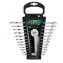 фото анонса Набор ключей дюймовых комбинированных TOPTUL 12 шт. 1/4"-7/8" на холдере GBAC1201 интернет магазин Metizmarket