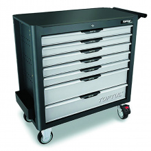 фото анонса Тележка инструментальная профессиональная TOPTUL 7 секций JUMBO NEW PRO-LINE (серая) TCBK0703 интернет магазин Metizmarket