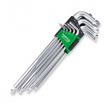 фото анонса Набор шестигранников 1,5-10мм TOPTUL 9ед. супердлинных с экстрактором и шаром GAAL0927 интернет магазин Metizmarket