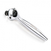 фото анонса Мини трещетка 1/4" с шарниром (360°) 90 зубцов TOPTUL CHKX0810 интернет магазин Metizmarket