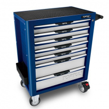 фото анонса Тележка для инструментов на колесах TOPTUL (Pro-Plus) 7 секций (синяя) TCAL0704 интернет магазин Metizmarket