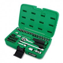 фото анонса Набор торцевых головок и бит с трещоткой TOPTUL 1/4" 41ед. GCAI4102 интернет магазин Metizmarket