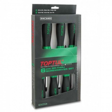 фото анонса Набор ударных отверток TOPTUL (с шестигранником) 6 ед. GAAE0613 интернет магазин Metizmarket