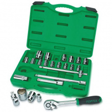 фото анонса Набор инструмента головки с трещоткой TOPTUL 1/2" 24ед. GCAI2401 интернет магазин Metizmarket