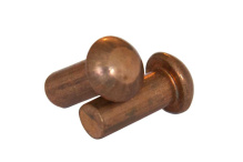 фото анонса Заклепка под молоток с полукруглой головкой DIN 660 4×12 медь  бп интернет магазин Metizmarket