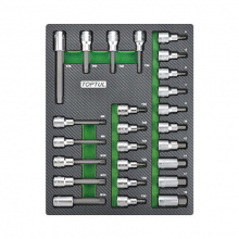 фото анонса Набор бит впресованных в головку 1/2" 25ед. (в ложементе) TOPTUL GEB2501 интернет магазин Metizmarket