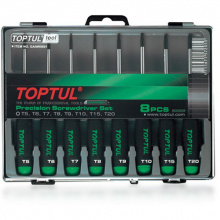 фото анонса Набор отверток для точных работ TOPTUL (T5-T20) 8ед. GAAW0801 интернет магазин Metizmarket