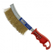 фото анонса Щетка по металлу для снятия ржавчины (латунная проволока, пластиковая ручка) СТАНДАРТ BWPH0102 интернет магазин Metizmarket
