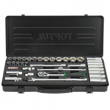 фото анонса Набор инструмента в кейсе TOPTUL 3/8" 35ед. GBB35140 интернет магазин Metizmarket