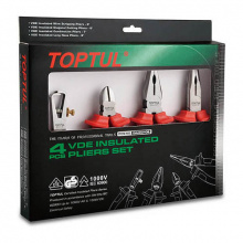 фото анонса Набор шарнирно-губцевого инструмента диэлектрический 4ед. 1000V VDE TOPTUL GAAE0406 интернет магазин Metizmarket