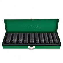 фото анонса Набор головок дюймовых ударных длинных TOPTUL 1/2" 7/16-1" 10ед. GEAD1002 интернет магазин Metizmarket