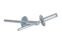 фото анонса Заклепка вытяжная с плоским увеличенным буртиком DIN7337 4,8×12×14 St/St   интернет магазин Metizmarket