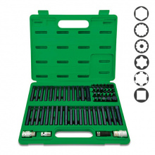 фото анонса Профессиональный набор бит TORX, HEX, SPLINE, RIBE, SQ 60ед. TOPTUL GCAI6003 интернет магазин Metizmarket