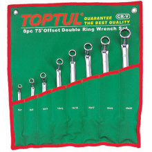 фото анонса Набор накидных ключей TOPTUL 6-22мм (угол 45°) 8ед. GPAH0804 интернет магазин Metizmarket