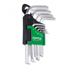 фото анонса Набор шестигранников Г-обр. TOPTUL 1,5-10мм 9ед. GAAL0910 интернет магазин Metizmarket