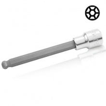 фото анонса Насадка шестигранник HEX TOPTUL 6 мм  140мм 1/2" с шаром BCSA1606 интернет магазин Metizmarket