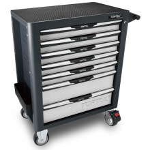 фото анонса Тележка с набором инструментов для СТО TOPTUL (Pro-Plus) 7 секций 261ед. cерая GE-26109 интернет магазин Metizmarket