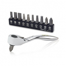 фото анонса Набор биты + трещотка TOPTUL 1/4" 12ед. GAAR1201 интернет магазин Metizmarket