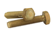 фото анонса Болт с шестигранной головкой и полной резьбой DIN 933 M12×60 латунь  бп интернет магазин Metizmarket