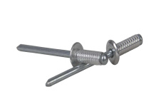 фото анонса Заклепка вытяжная с плоским буртиком AN 400 4,8×24 Al/St   интернет магазин Metizmarket