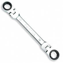 фото анонса Ключ накидной с трещоткой и шарниром TOPTUL 17х19мм AOAE1719 интернет магазин Metizmarket