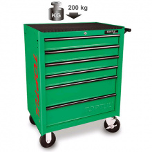 фото анонса Тележка для мастерской TOPTUL 6 секций TCAJ0601 интернет магазин Metizmarket