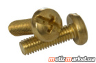 DIN 7985 латунь Винт с полукруглой головкой