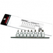 Набор головки с насадкой пятигранные с отверстием TOPTUL 1/2" TORX T20-T55 8ед. GAAG0806 фото анонса фото анонса Набор головки с насадкой пятигранные с отверстием TOPTUL 1/2" TORX T20-T55 8ед. GAAG0806 интернет магазин Metizmarket