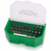 фото анонса Набор бит для шуруповерта 31ед. TOPTUL 1/4" SL;PH;PZ;TORX;HEX + магнитный держатель GAAW3101 интернет магазин Metizmarket