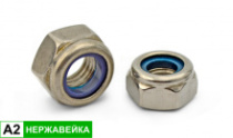 фото анонса Гайка с нейлон вклад DIN 985 A2 НЕРЖ М 4 интернет магазин Metizmarket