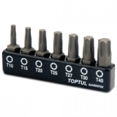 Набор бит TORX TOPTUL 1/4" 7ед. (T10-T40) GAAV0702 фото анонса фото анонса Набор бит TORX TOPTUL 1/4" 7ед. (T10-T40) GAAV0702 интернет магазин Metizmarket