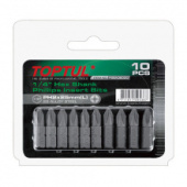 Набор насадок отверточных 1/4" TOPTUL L25мм PH2 10ед. FSBA0802G фото анонса фото анонса Набор насадок отверточных 1/4" TOPTUL L25мм PH2 10ед. FSBA0802G интернет магазин Metizmarket