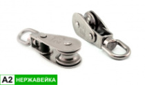 фото анонса ART 7369 Блок такелажный с вертлюгом A4 нерж. L 88мм интернет магазин Metizmarket