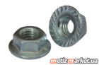 DIN 6923 8 цинк Гайка шестигранная с фланцем зубчатая(ЕС)
