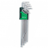 фото анонса Г-образные ключи TORX TOPTUL T10-T50 9ед. супердлинные GAAL0923 интернет магазин Metizmarket