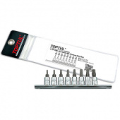 Набор бит TORX пятигранных с отверстием TOPTUL 1/4" T8-T40 8ед. GAAG0805 фото анонса фото анонса Набор бит TORX пятигранных с отверстием TOPTUL 1/4" T8-T40 8ед. GAAG0805 интернет магазин Metizmarket