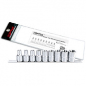 Набор головок TORX на планке TOPTUL 1/2" E10-E24 9ед. GAAG0901 фото анонса фото анонса Набор головок TORX на планке TOPTUL 1/2" E10-E24 9ед. GAAG0901 интернет магазин Metizmarket