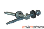 ISO 15480 DIN 7504 цинк Саморез с шестигранной головкой с буром и шайбой EPDM