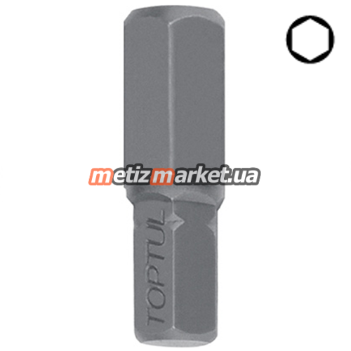 подробное фото бита hex toptul 10мм l-30мм 6мм fsda1206 интернет магазин Metizmarket