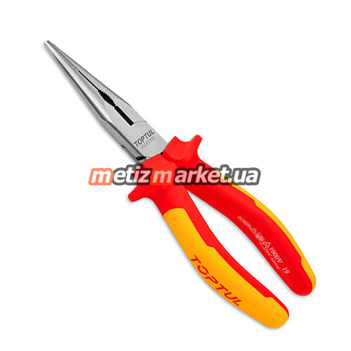 подробное фото длинногубцы диэлектрические 8" 1000v vde toptul dgcb2208 интернет магазин Metizmarket