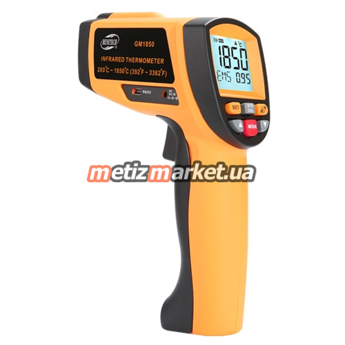 подробное фото пирометр профессиональный 200-2200°c benetech gm2200 интернет магазин Metizmarket